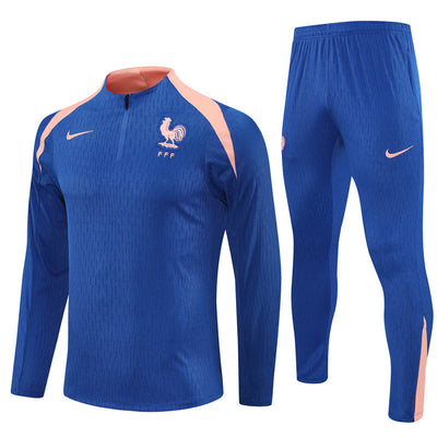 Survetement France Training Homme/Enfant 2025 2026 Bleu