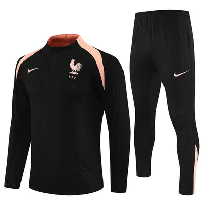 Survetement France Training Homme/Enfant 2025 2026 Noir