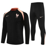 Survetement France Training Homme/Enfant 2025 2026 Noir 1