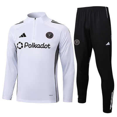 Survetement Inter Miami Training Homme/Enfant 2025 2026 Blanc Noir | Foot Sport