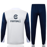Survetement Inter Milan Training Homme/Enfant 2025 2026 Blanc Bleu 2