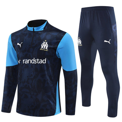 Survetement Marseille OM Training Homme/Enfant 2025 2026 Bleu