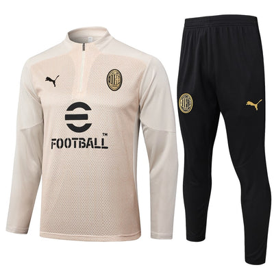 Survetement Milan AC Training Homme/Enfant 2024 2025 Beige | Foot Sport