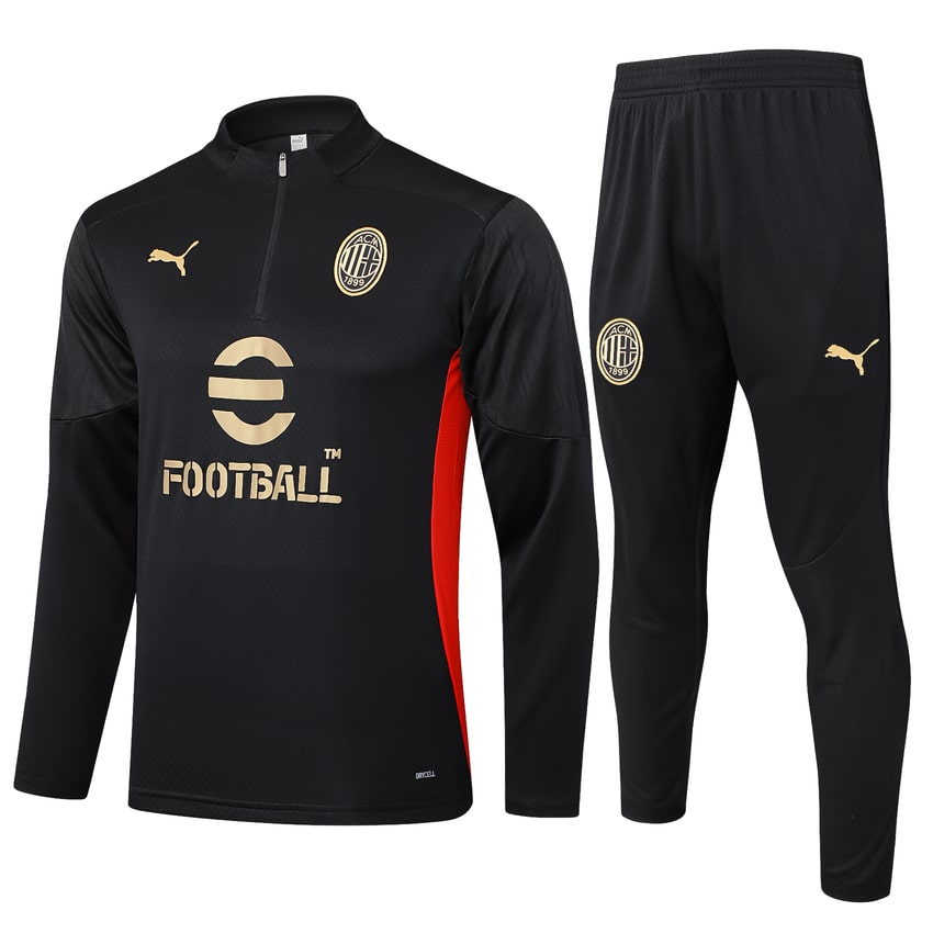 Survetement Milan AC Training Homme/Enfant 2024 2025 Noir | Foot Sport