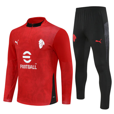 Survetement Milan AC Training Homme/Enfant 2025 2026 Rouge