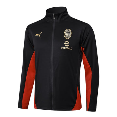 Survetement Milan AC Veste Homme/Enfant  2024 2025 Noir | Foot Sport