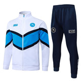 Survetement Naples Veste Homme/Enfant 2025 2026 Blanc Bleu 1
