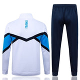 Survetement Naples Veste Homme/Enfant 2025 2026 Blanc Bleu 2