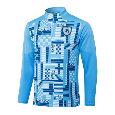 Survetement Marseille OM Training Homme/Enfant 2025 2026 Bleu Ciel | Foot Sport