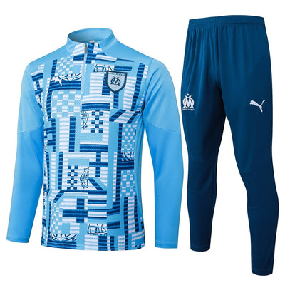 Survetement Marseille OM Training Homme/Enfant 2025 2026 Bleu Ciel | Foot Sport