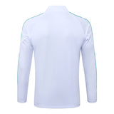 Survetement Marseille OM Training Homme/Enfant 2025 2026 Blanc Bleu Foncé 4