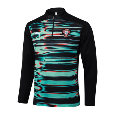 Survetement Portugal Training Homme/Enfant 2024 2025 Vert Noir