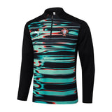 Survetement Portugal Training Homme/Enfant 2024 2025 Vert Noir 2