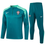 Survetement Portugal Training Homme/Enfant 2024 2025 Vert 1