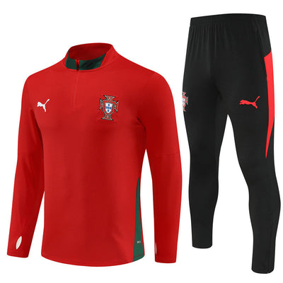 Survetement Portugal Training Homme/Enfant 2025 2026 Rouge