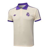 Polo Real Madrid Homme 2025 2026 Beige Violet 2
