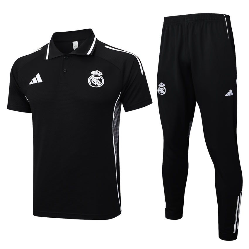 Polo Real Madrid Homme 2025 2026 Noir Sombre