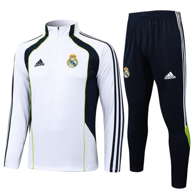 Survetement Real Madrid Training Homme/Enfant 2025 2026 Blanc Noir | Foot Sport