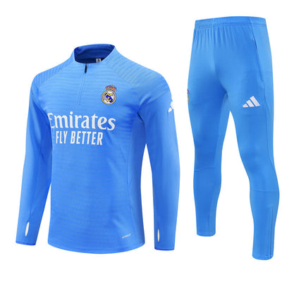 Survetement Real Madrid Training Homme/Enfant 2025 2026 Bleu Clair