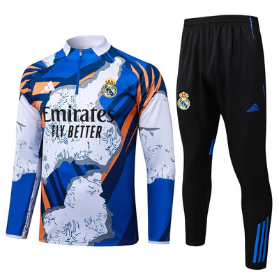 Survetement Real Madrid Training Homme/Enfant 2025 2026 Bleu Tache