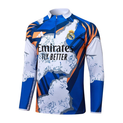 Survetement Real Madrid Training Homme/Enfant 2025 2026 Bleu Tache