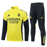 Survetement Real Madrid Training Homme/Enfant 2025 2026 Jaune Clair 1