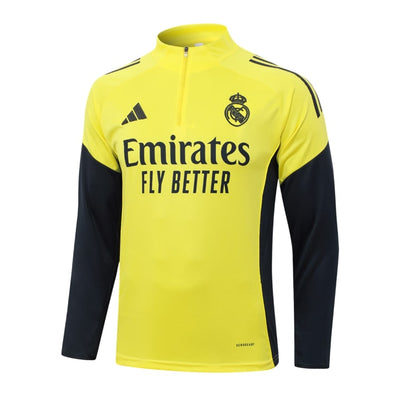 Survetement Real Madrid Training Homme/Enfant 2025 2026 Jaune Clair