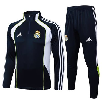 Survetement Real Madrid Training Homme/Enfant 2025 2026 Noir Blanc
