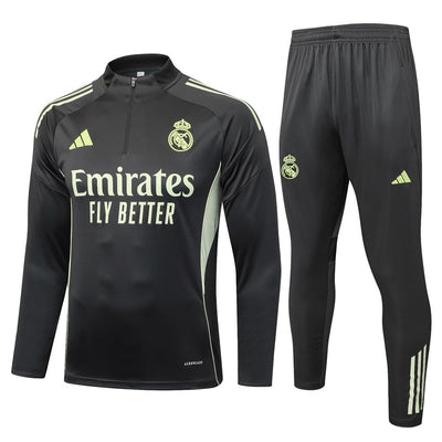 Survetement Real Madrid Training Homme/Enfant 2025 2026 Noir Jaune