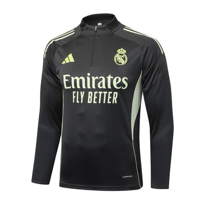 Survetement Real Madrid Training Homme/Enfant 2025 2026 Noir Jaune