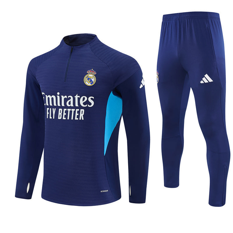 Survetement Real Madrid Training Homme/Enfant 2025 2026 Royal Bleu