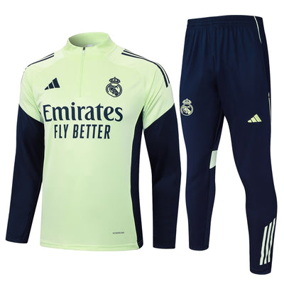 Survetement Real Madrid Training Homme/Enfant 2025 2026 Vert Clair