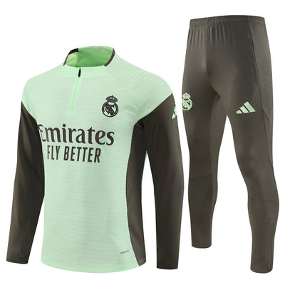 Survetement Real Madrid Training Homme/Enfant 2025 2026 Vert Clair