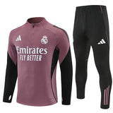 Survetement Real Madrid Training Homme/Enfant 2025 2026 Violet Noir 1