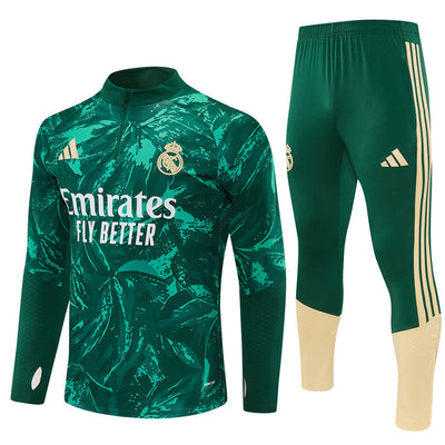 Survetement Real Madrid Training Homme/Enfant 2026 2027 Vert Camouflage