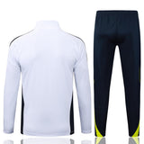 Survetement Real Madrid Veste Homme/Enfant  2025 2026 Blanc Noir 2