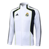 Survetement Real Madrid Veste Homme/Enfant  2025 2026 Blanc Noir 3