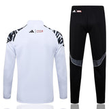 Survetement Real Madrid Veste Homme/Enfant 2025 2026 Blanc Tache [Jaune Label] 2
