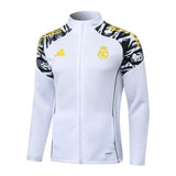 Survetement Real Madrid Veste Homme/Enfant 2025 2026 Blanc Tache [Jaune Label] 3