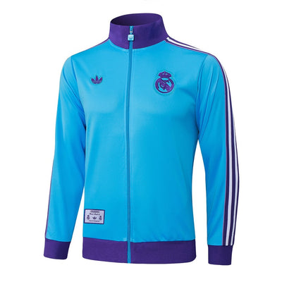 Survetement Real Madrid Veste Homme/Enfant  2025 2026 Bleu Ciel