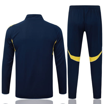 Survetement Real Madrid Veste Homme/Enfant 2025 2026 Bleu Jaune