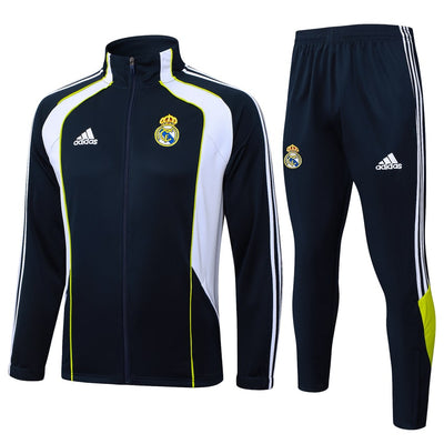 Survetement Real Madrid Veste Homme/Enfant 2025 2026 Noir Blanc
