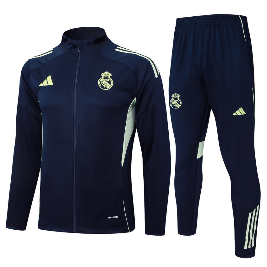 Survetement Real Madrid Veste Homme/Enfant  2025 2026 Noir Jaune