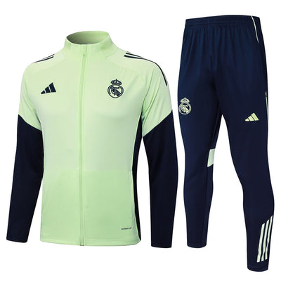 Survetement Real Madrid Veste Homme/Enfant 2025 2026 Vert Clair