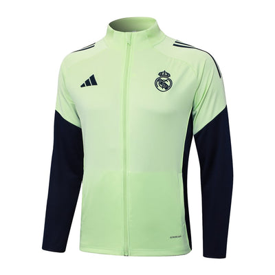 Survetement Real Madrid Veste Homme/Enfant 2025 2026 Vert Clair