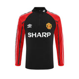 Veste Manchester United Training Homme 1998 1999 Noir Rouge 1