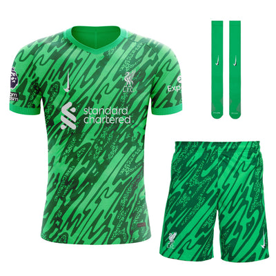 Maillot Kit Enfant Gardien Liverpool 2025 2026 Vert | Foot Sport