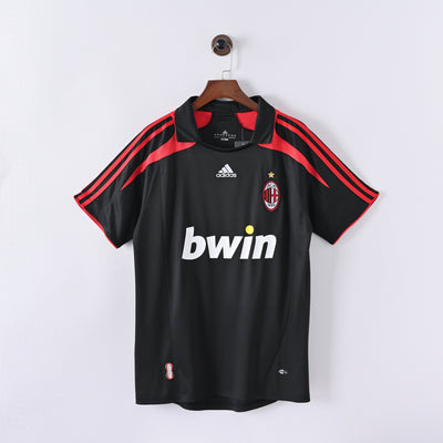 Maillot AC Milan Retro Vintage 2007-2008 Exterieur Noir Homme | Foot Sport