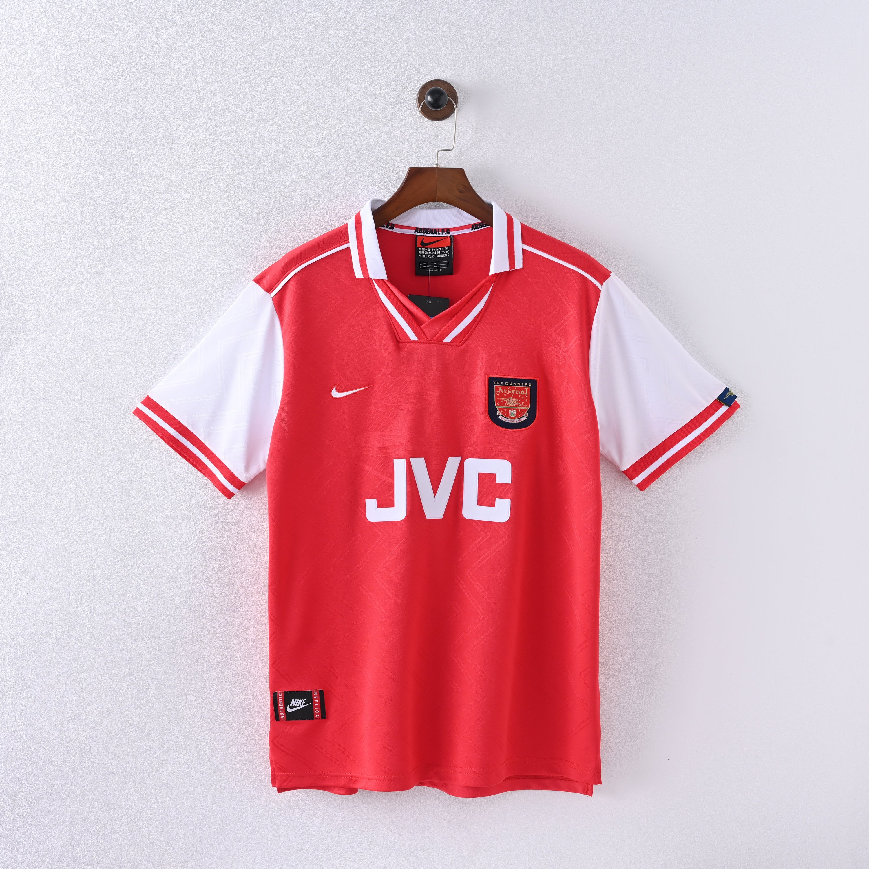 Maillot Arsenal Retro Vintage 1996-1998 Domicile Homme
