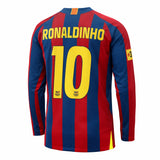 Maillot Barcelone Manches Longues 2006 Ronaldinho Domicile Vintage Homme 2